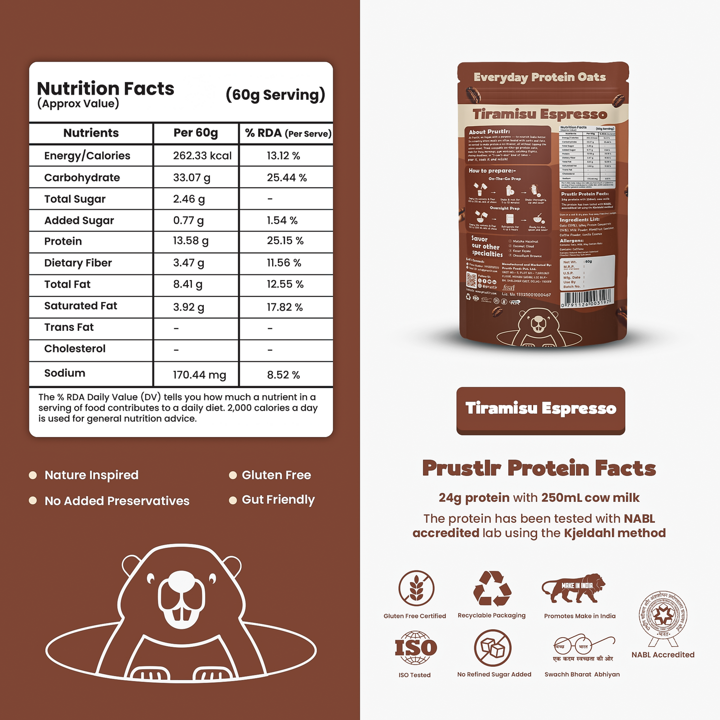 Tiramisu Espresso – Everyday Protein Oats