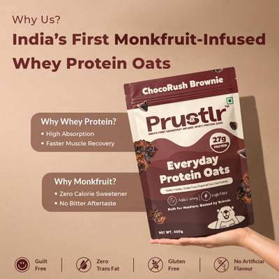 ChocoRush Brownie – Everyday Protein Oats - 480 g Secondary image