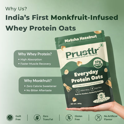Matcha Hazelnut – Everyday Protein Oats - 480 g Secondary image