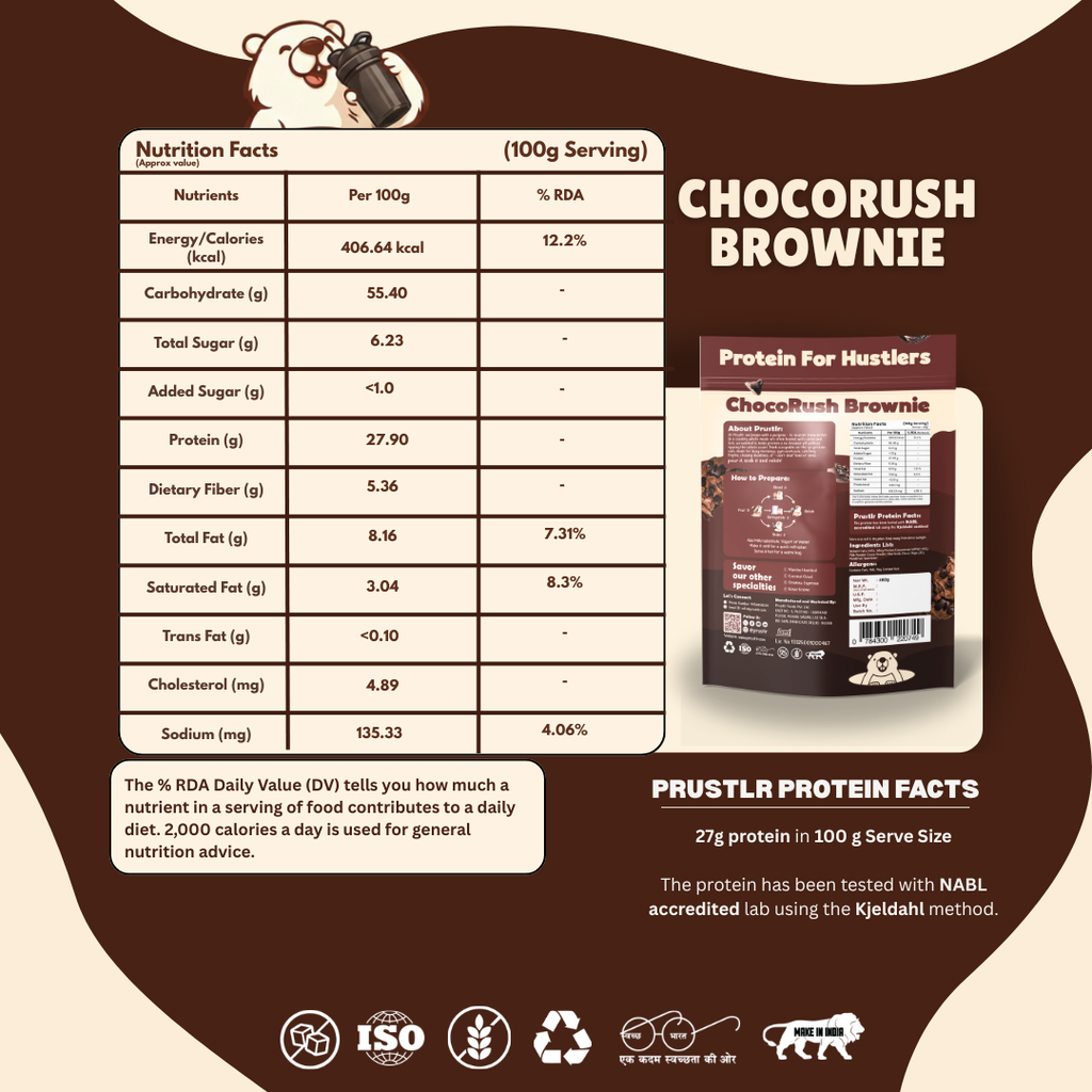 ChocoRush Brownie – Everyday Protein Oats - 480 g