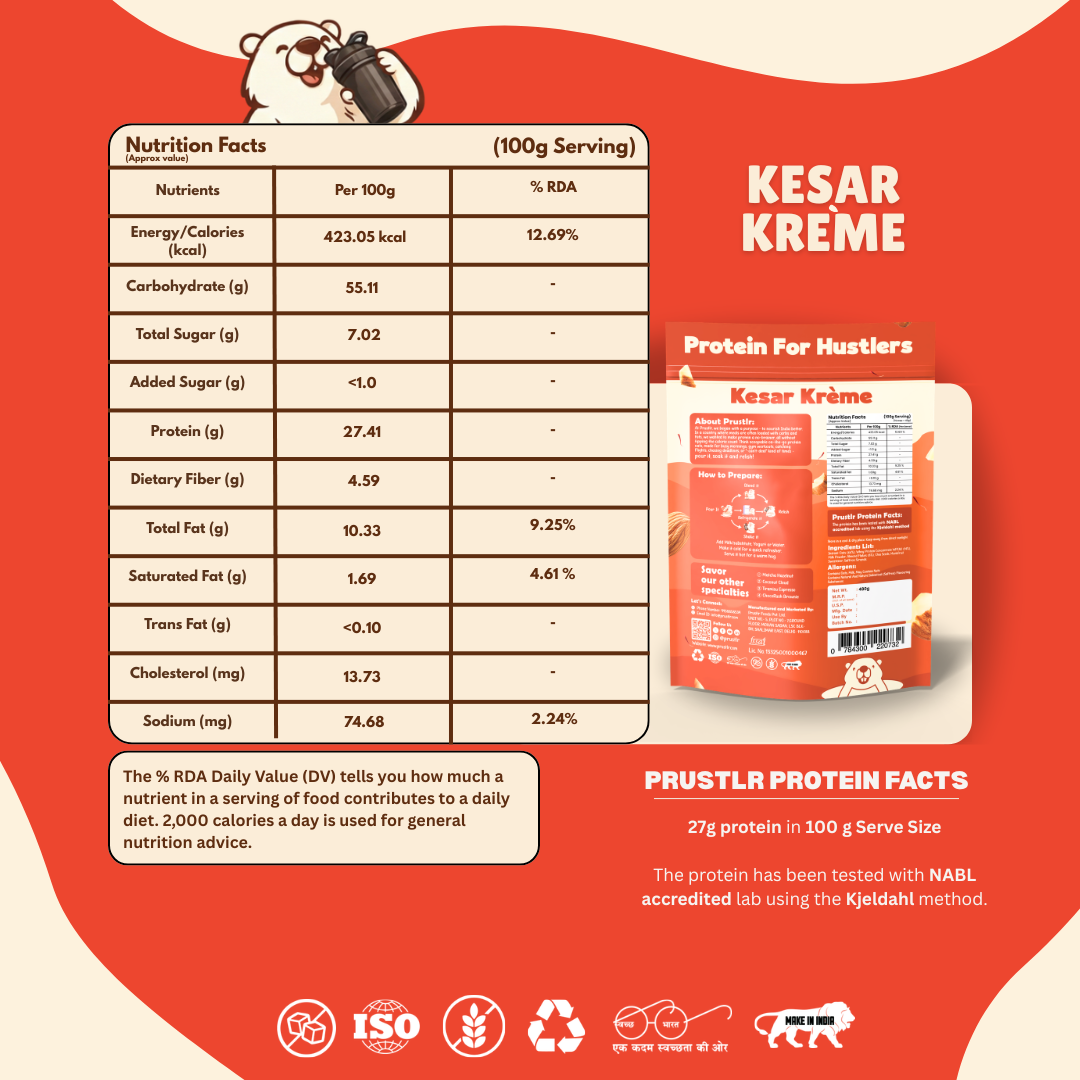 Kesar Krème – Everyday Protein Oats - 480 g