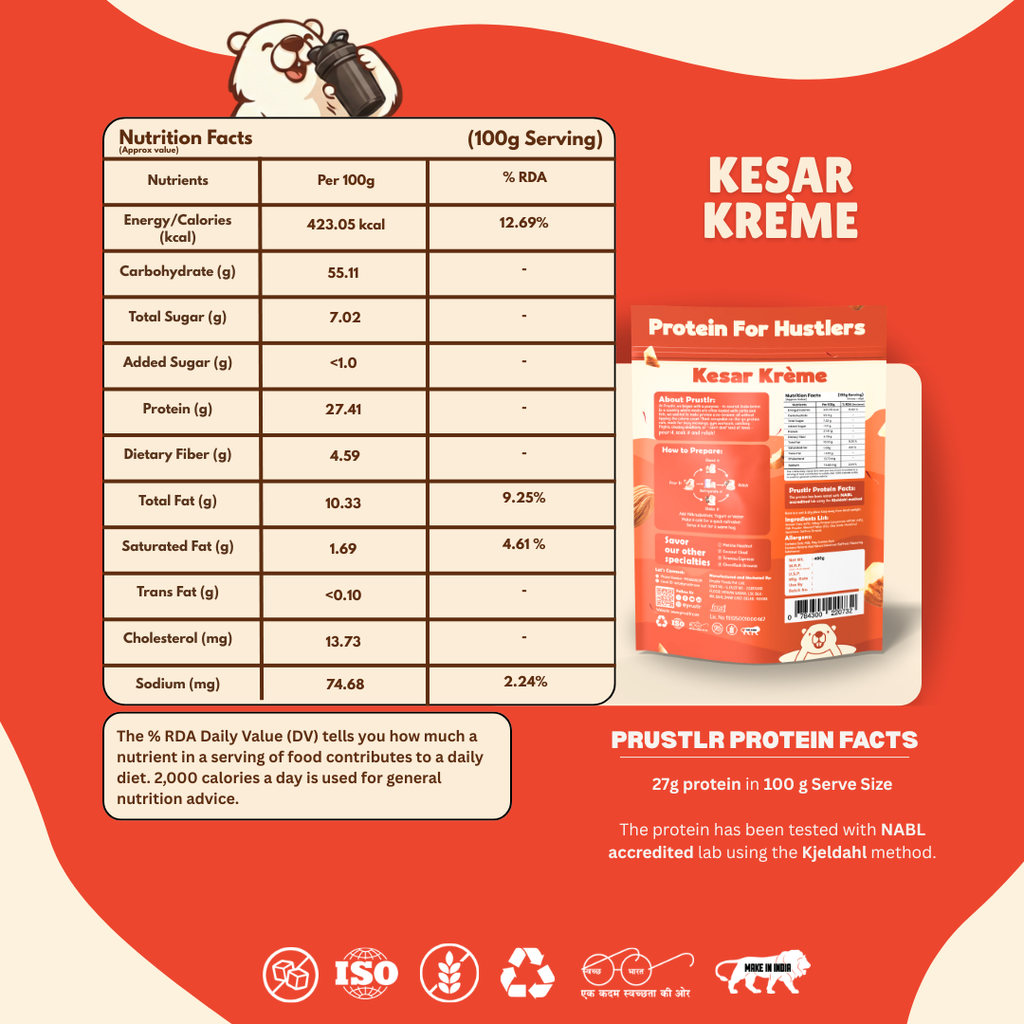 Kesar Krème – Everyday Protein Oats - 480 g