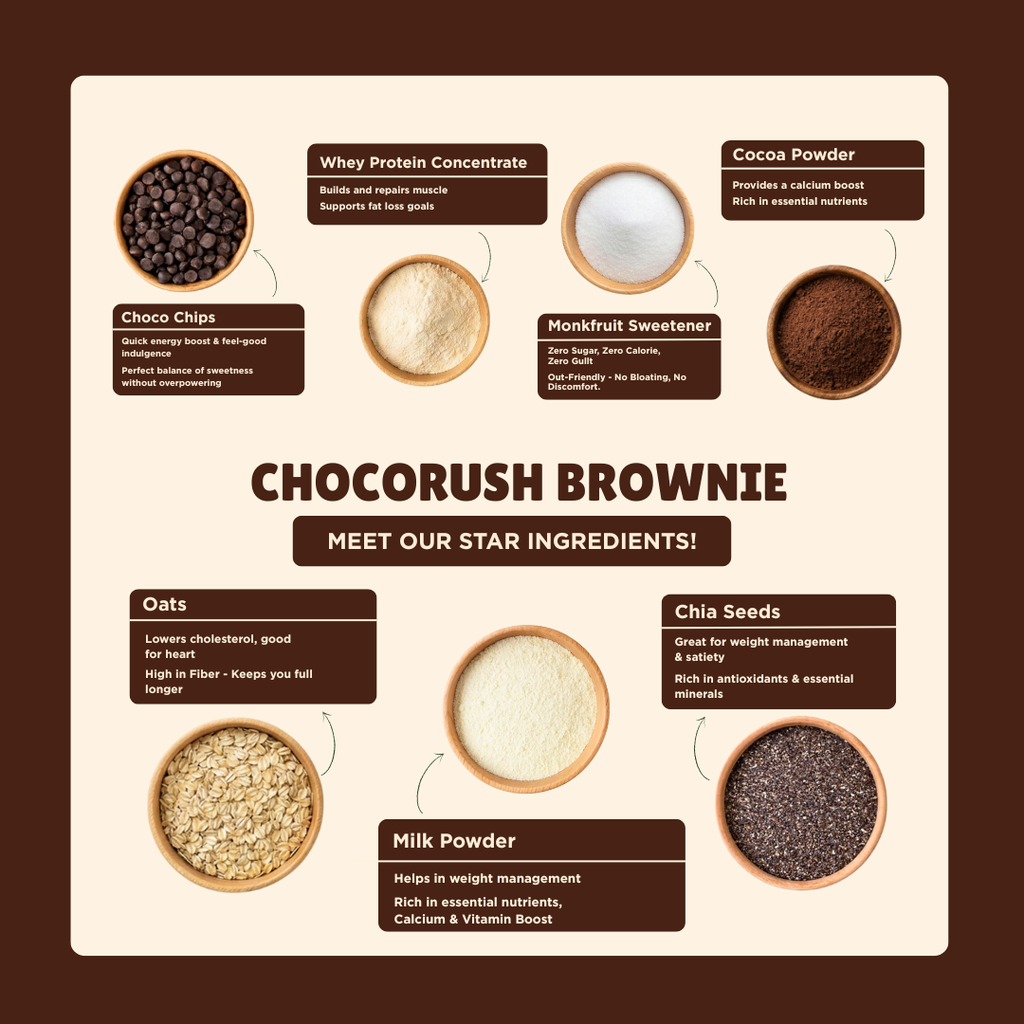 ChocoRush Brownie – Everyday Protein Oats - 480 g