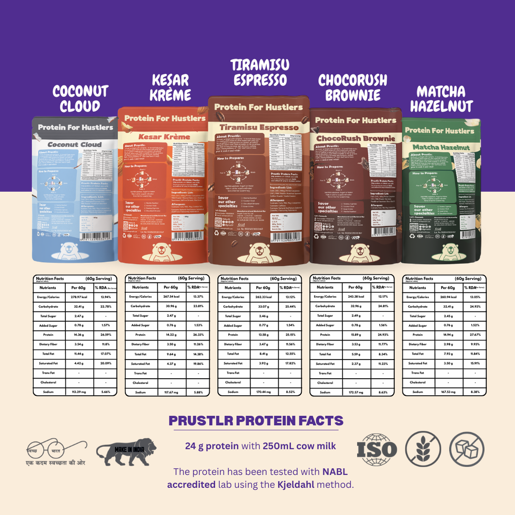 Monkfruit-infused whey protein oats