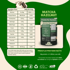 Matcha Hazelnut Everyday Breakfast Oats packaging with nutritional information 