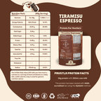 Nutritional Facts of Tiramisu gluten-free oats