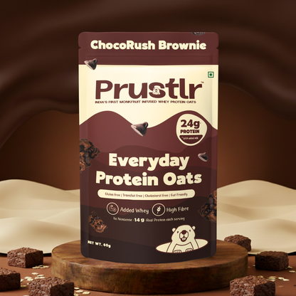 ChocoRush Brownie whey protein oats 