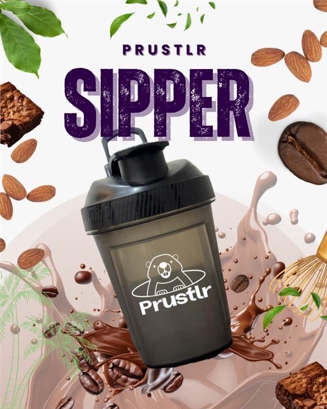 A Shaker bottle for prustlr's to make protein oats shake