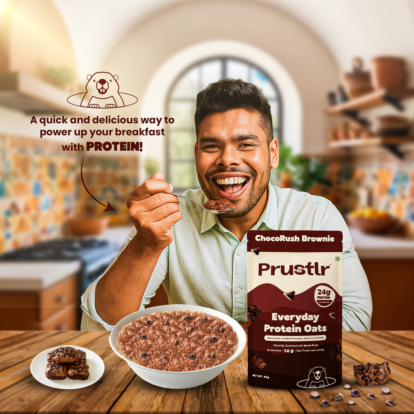 ChocoRush Brownie – Everyday Protein Oats