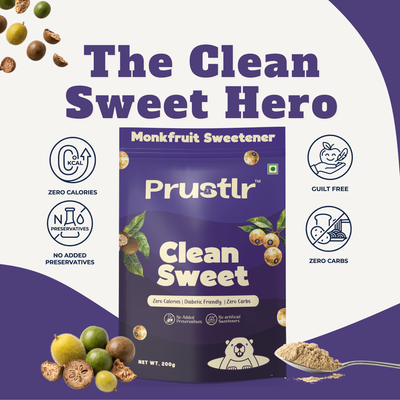 Prustlr Clean Sweet Monkfruit Sweetener-200g Secondary image