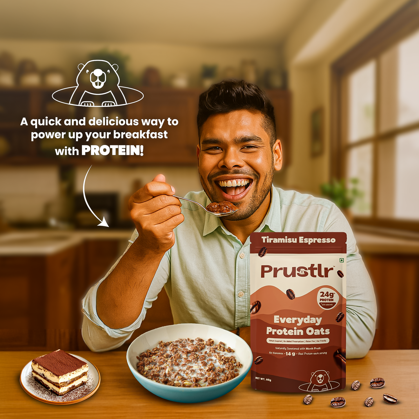 Tiramisu Espresso – Everyday Protein Oats